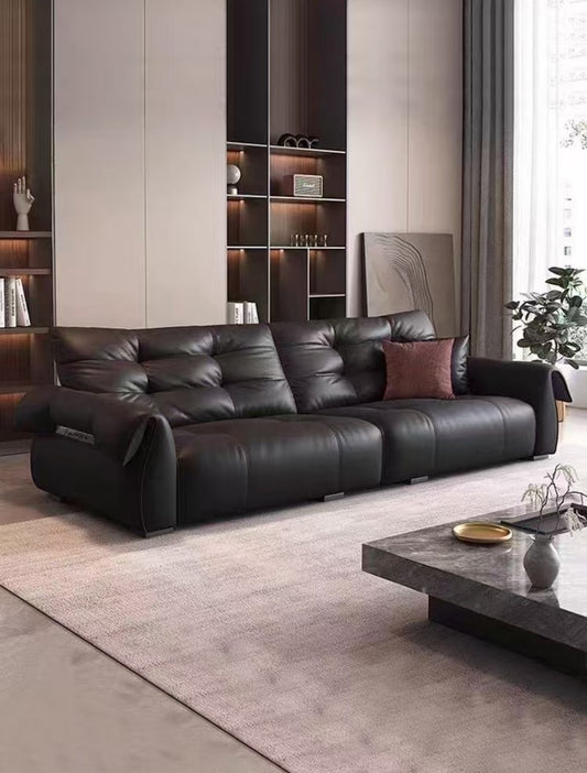 Luxurious comfy leather sofa