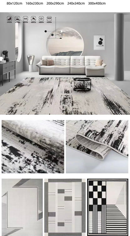 Cozy modern rug.